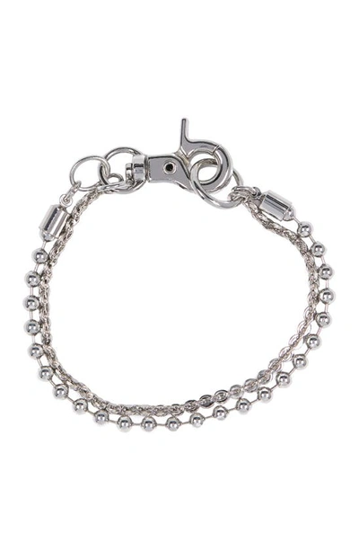 Shop Abound Ball Chain Pre-layer Bracelet In Silver