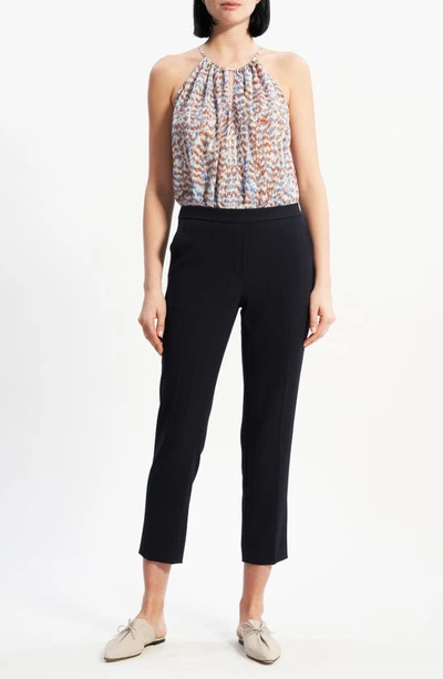 Theory Treeca Admiral Pull-on Crop Pants In Deep Navy - G8e