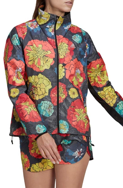 Floral top running jacket