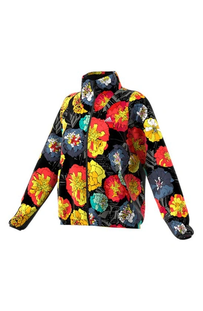 Adidas Originals Run Fast Flower Running Jacket In Black ModeSens