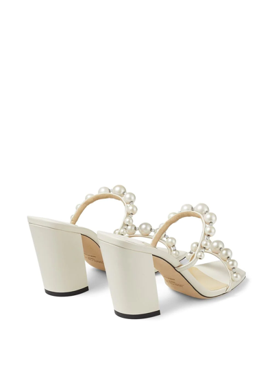 Shop Jimmy Choo Amara 85mm Sandals In White