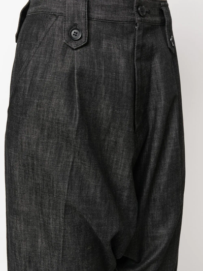 Pre-owned Yohji Yamamoto 青年布露踝裤（2000年代典藏款） In Grey