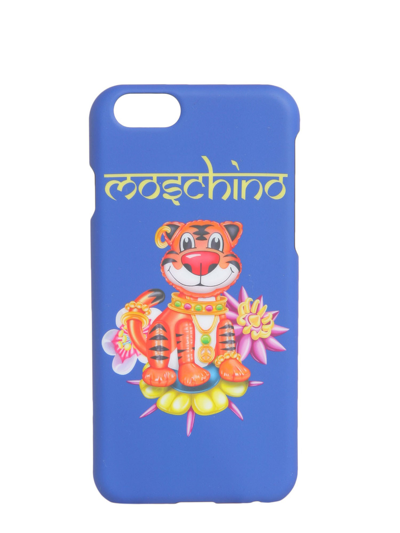 Shop Moschino Iphone 6/6s Cover In Blue