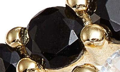 Shop Adinas Jewels Cubic Zircona Graduated Ring In Onyx