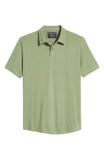 Shop Live Live Solid Pima Cotton Polo In Greenpoint