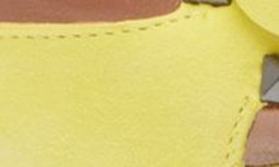 Alaïa Bombe Stud Suede Ankle-wrap High-heel Sandals In Jaune Citron