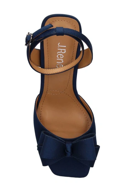 J. Reneé Nishia Ankle Strap Sandal In Navy