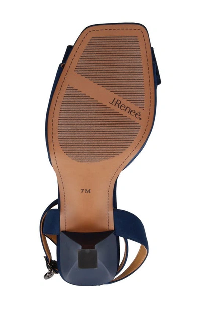 J. Reneé Nishia Ankle Strap Sandal In Navy