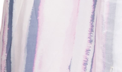 Everyday Ritual Rick Floral Cotton & Silk Blend Sleep Shirt In Lanai Tie Dye