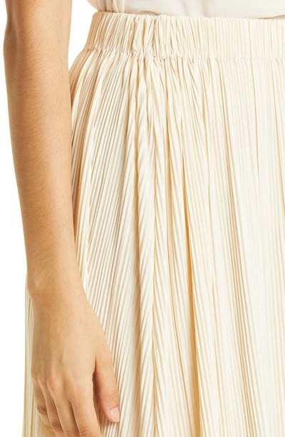 Shop Samsã¸e Samsã¸e Uma Pleated Midi Skirt In Angora