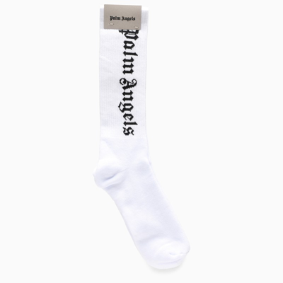 Shop Palm Angels | White Logoed Socks