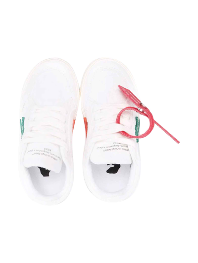 Shop Off-white White Sneakers Boy In Bianco/verde