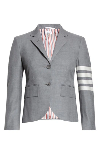 Thom Browne 4-bar Tailored Wool Blazer In Med Grey