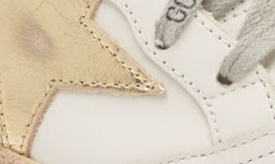 Shop Golden Goose Ball Star Low Top Sneaker In Milk/ Gold