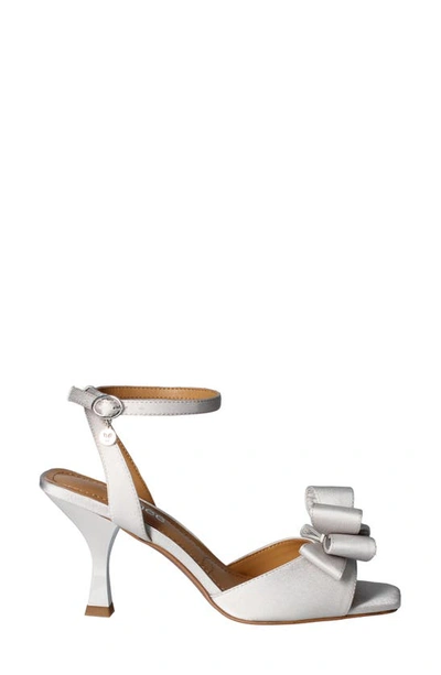 J. Reneé Nishia Ankle Strap Sandal In Steel Grey