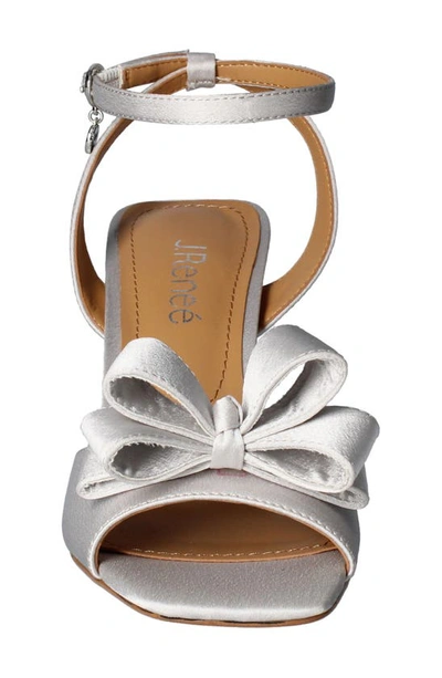 J. Reneé Nishia Ankle Strap Sandal In Steel Grey