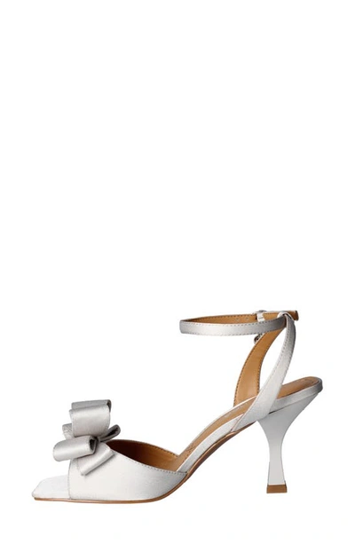 J. Reneé Nishia Ankle Strap Sandal In Steel Grey
