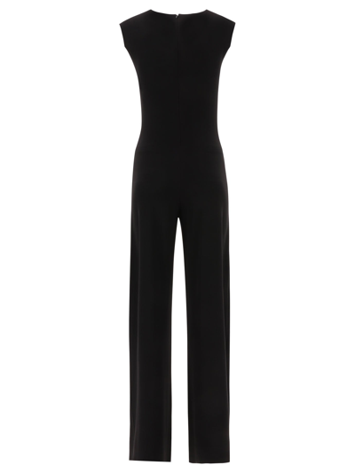 Shop Norma Kamali Sleeveless Jumpsuit In Black  