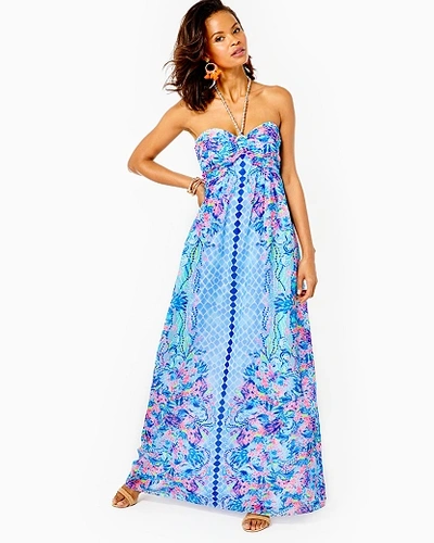 Shop Lilly Pulitzer Women's Viv Maxi Dress Size 14, Hidden Treasure Engineered Woven Dress -  In Multicolor