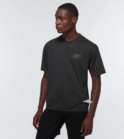 Shop Satisfy Auralite Jersey T-shirt In Black