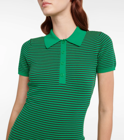 Shop Tropic Of C Sierra Striped Minidress In Green Stripe