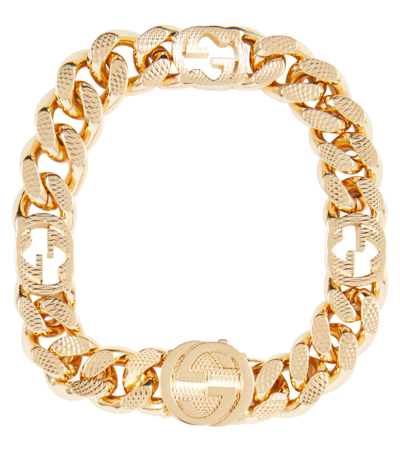 Shop Gucci Interlocking G Chainlink Bracelet In Oro 63