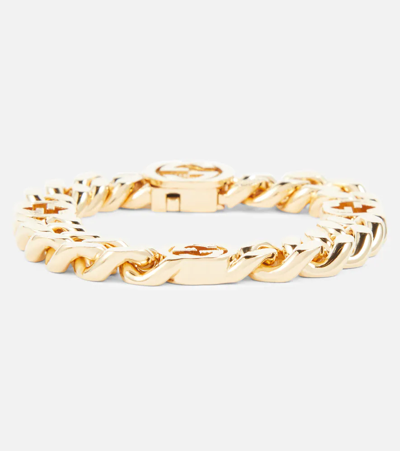 Shop Gucci Interlocking G Chainlink Bracelet In Oro 63