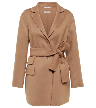 Shop 's Max Mara Nuit Wool Coat In Perfect Camel