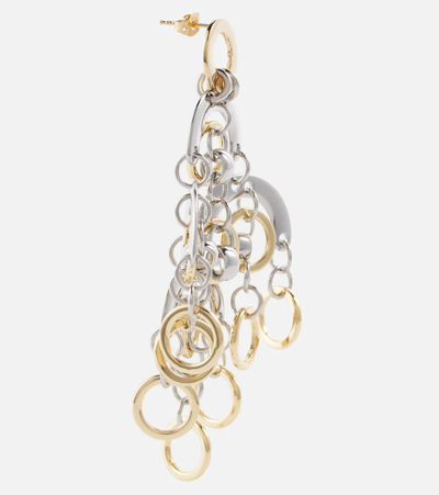 Shop Paco Rabanne Sphere Earrings In Silver / Gold