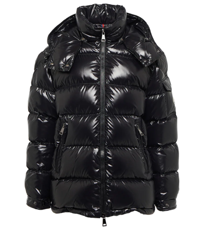 Shop Moncler Maire Hooded Down Jacket In Black