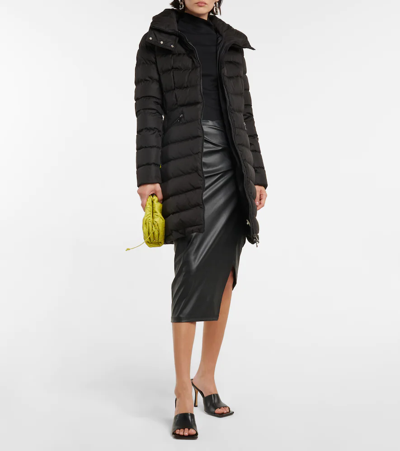 Shop Moncler Flammette Padded Coat In Black