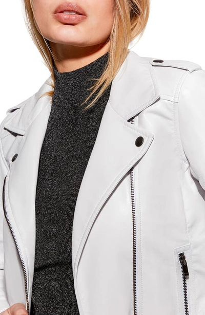 As By Df Cult Recycled Leather Fitted Jacket In White