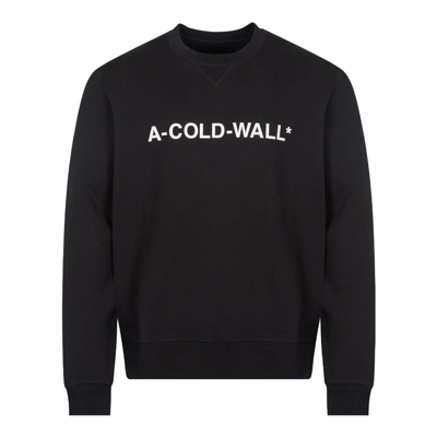 Shop A-cold-wall* Essential Logo Sweat In Black