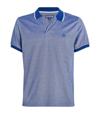 Shop Vilebrequin Cotton Palatin Polo Shirt In Blue