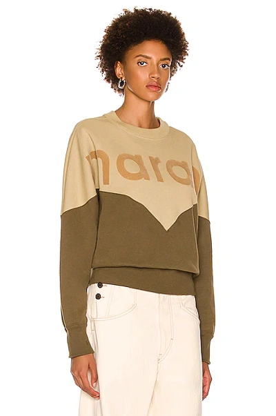 Shop Isabel Marant Étoile Houston Sweatshirt In Khaki