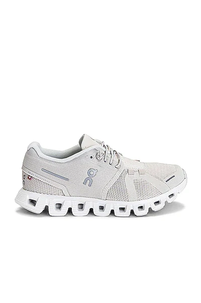 Shop On Cloud 5 Sneaker In Pearl & White