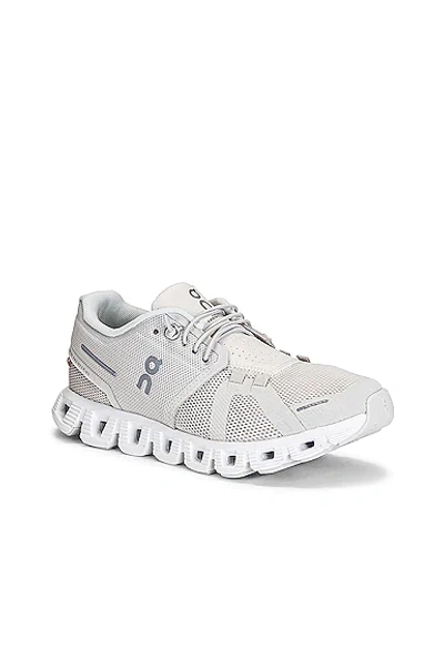 Shop On Cloud 5 Sneaker In Pearl & White