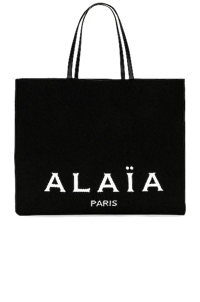 Alaïa Small Tote Bag In Noir