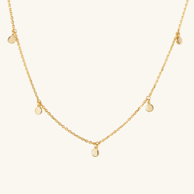 Shop Mejuri Dot Chain Necklace In Yellow