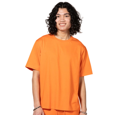 Shop Lckr Mens  T-shirt In Orange/orange