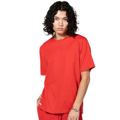 Shop Lckr Mens  T-shirt In Red/red