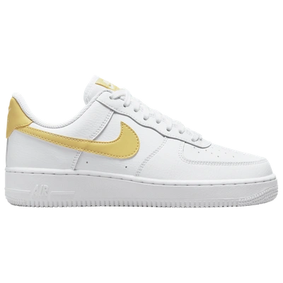 Shop Nike Womens  Air Force 1 Low In White/saturn Gold/white