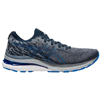 Asics Gel Kayano 28 Mk Mens Fitness Workout Running Shoes In Carrier Grey/electric  Blue | ModeSens
