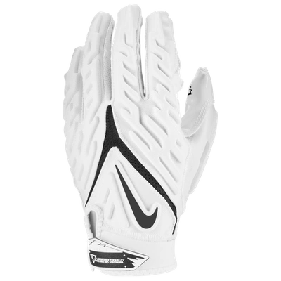 Nike Mens Superbad 6 Football Glove In White/white/black | ModeSens