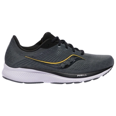 Shop Saucony Mens  Guide 14 In Charcoal/vizigold