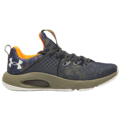 Shop Under Armour Mens  Hovr Rise 3 In Grey/orange