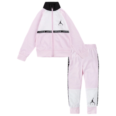 Shop Jordan Boys  Jumpman Air Blocked Tricot Set In Pink Foam/black