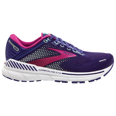 Shop Brooks Womens  Adrenaline Gts 22 In Navy/yucca/pink