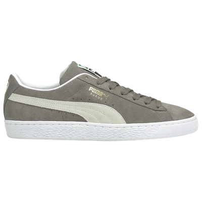 Shop Puma Mens  Suede Classic In Grey/white