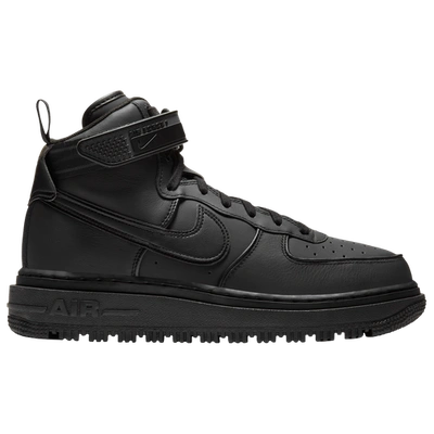 Shop Nike Mens  Air Force 1 Boots In Black/black/grey